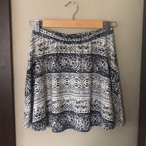 LA hearts print skirt